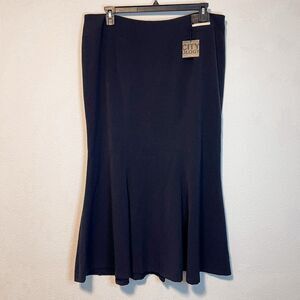 Lane Bryant Cityology Black Midi Skirt Size 18 NWT